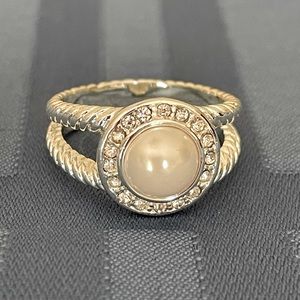 Pearl and Rhinestone Ring
